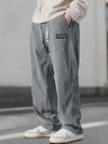 Autumn Winter Men's Casual Pants Striped Corduroy Loose Fashion