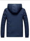 Navy Blue Fleece Lined Winter Jacket - Hood & Comfort