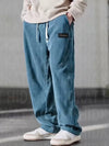 Autumn Winter Men's Casual Pants Striped Corduroy Loose Fashion